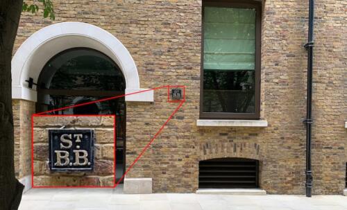 St Botolph Bishopsgate parish boundary marker