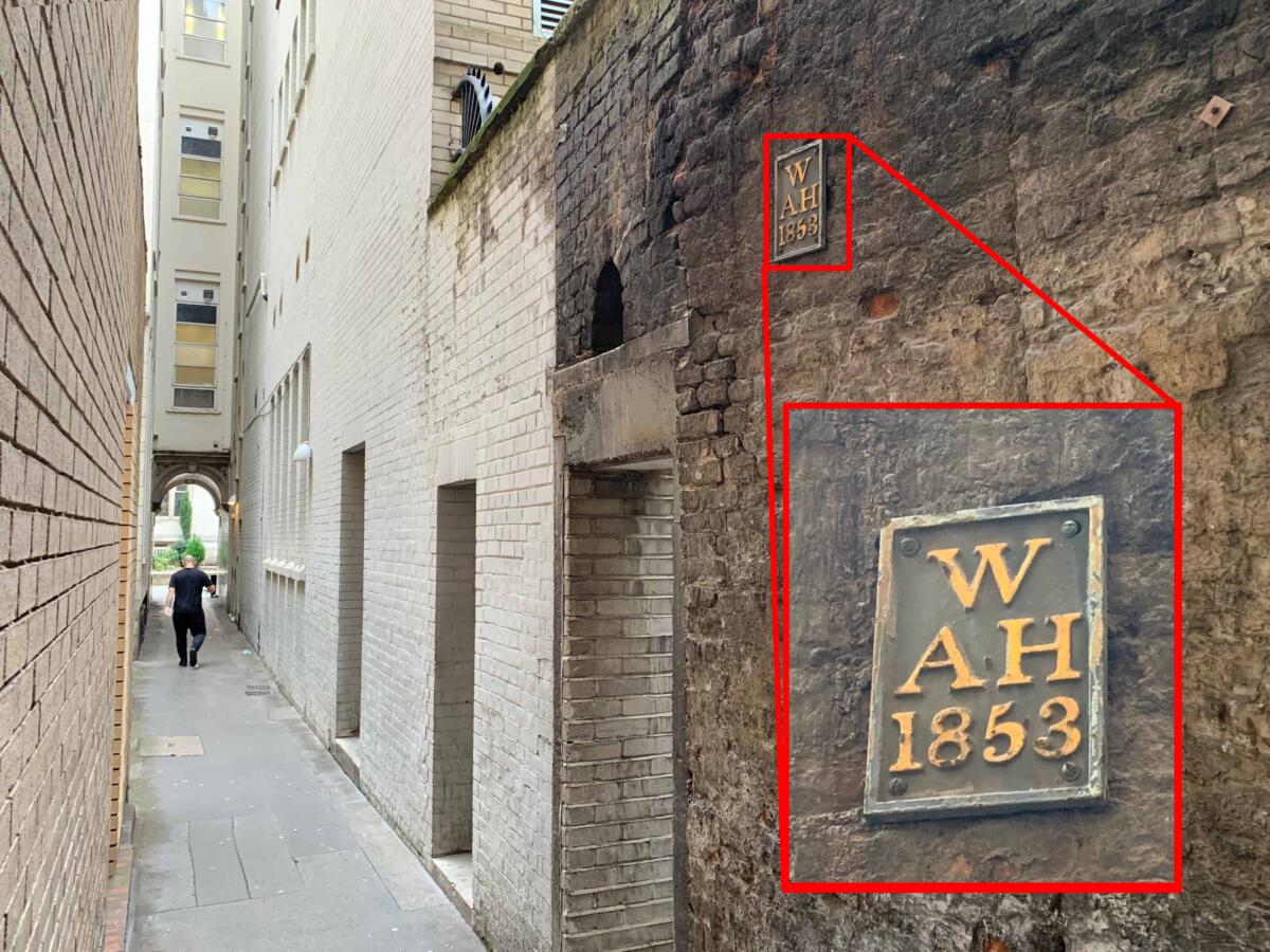All Hallows London Wall boundary marker 