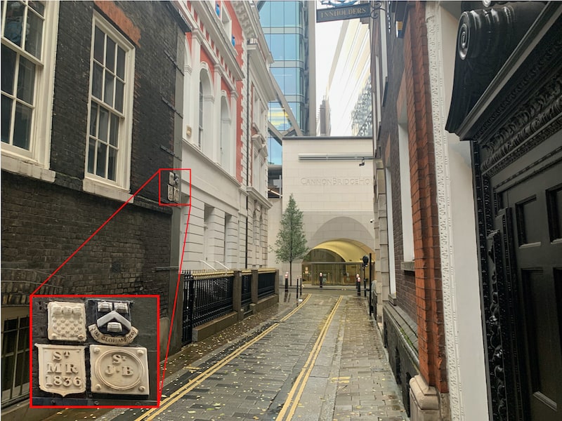 St Michael Paternoster parish boundary marker