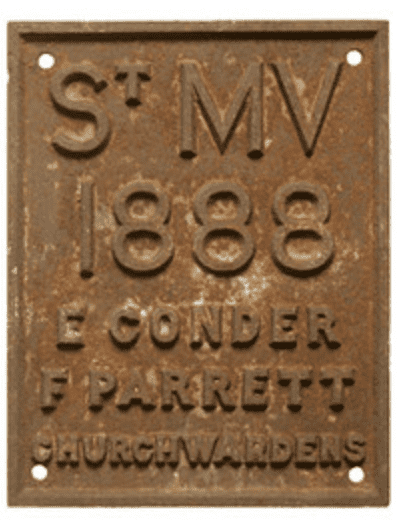 St Martin Vintry  parish boundary marker in the Museum of London