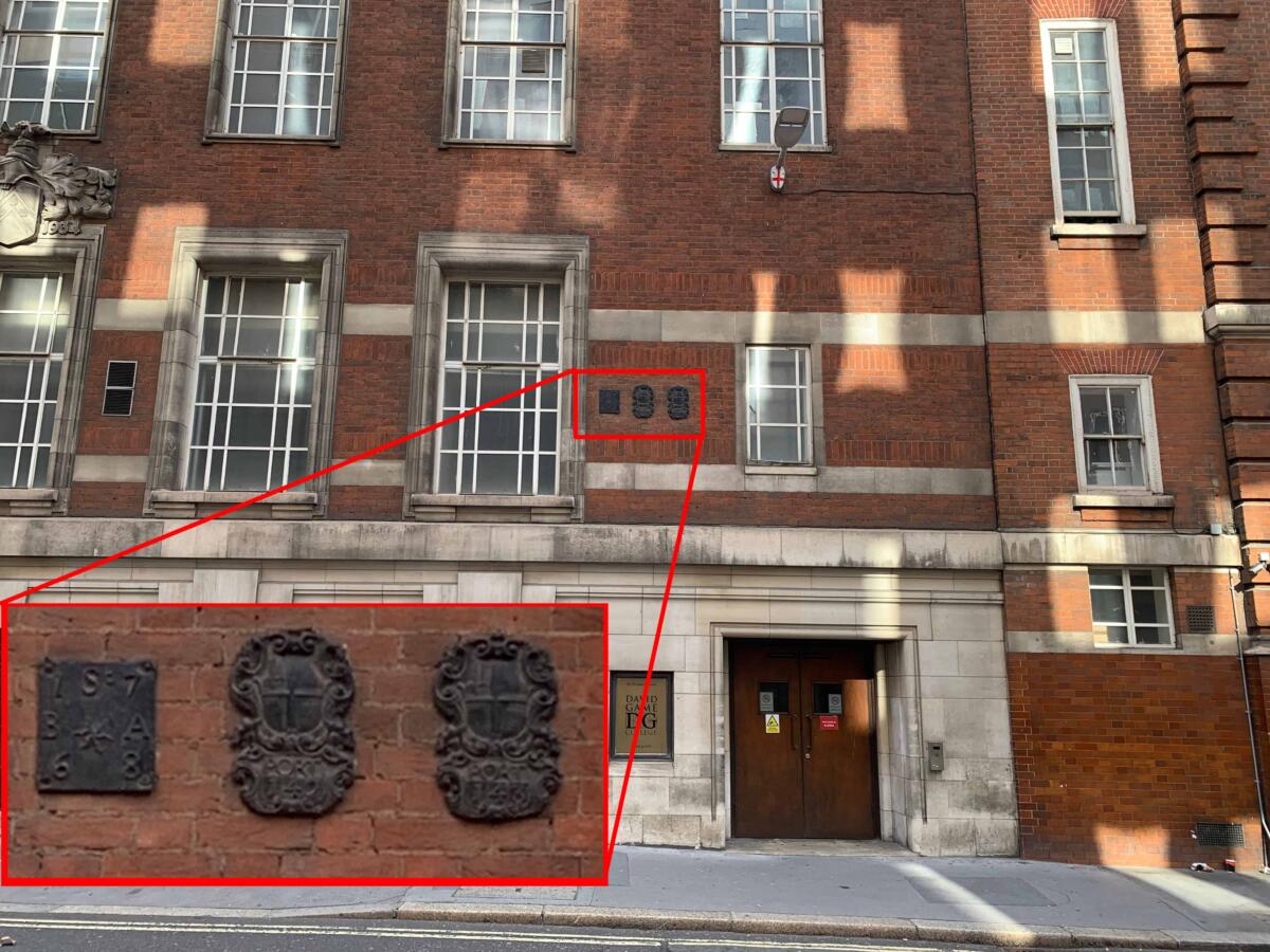 St Botolph Aldgate marker 