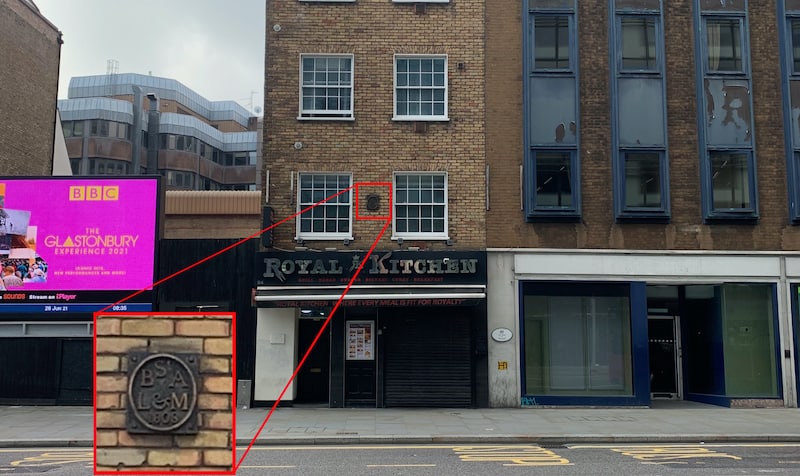 St Botolph Aldgate marker 