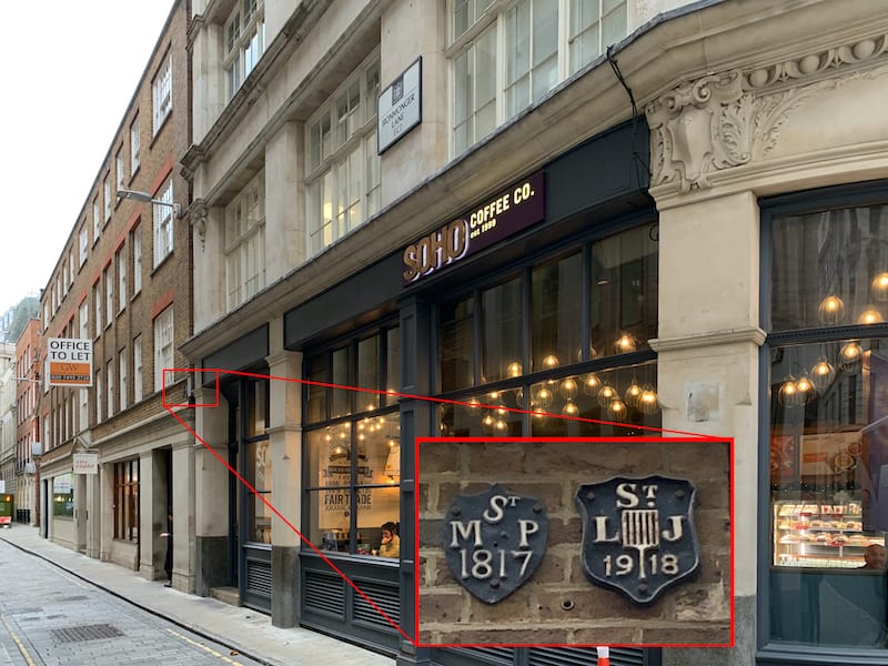 St Martin Pomeroy boundary marker Ironmonger Lane